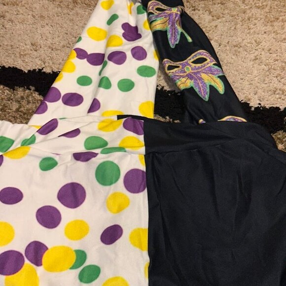Mardi Gras Pants Unisex XL - Super Soft and Festive!! Celebrate Mardi Gras! NWT - Picture 3 of 6